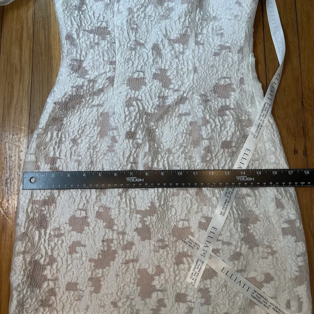 NWT Elliatt XXS Ivory April Cocktail Wedding Mini Dress One Shoulder Elegant NEW